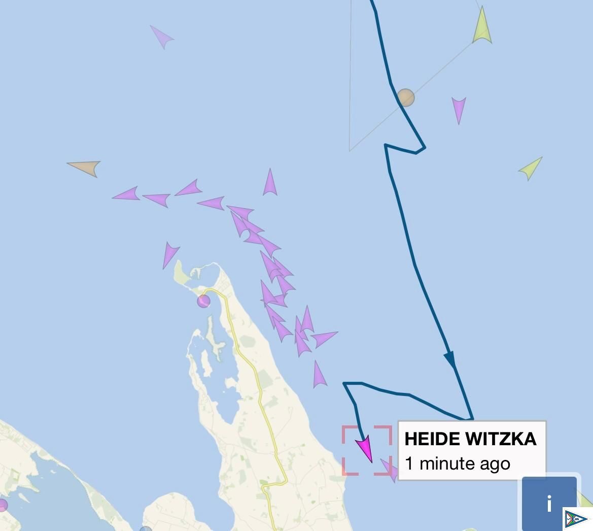 Auf dem Weg zum Crewwechsel in Kerteminde