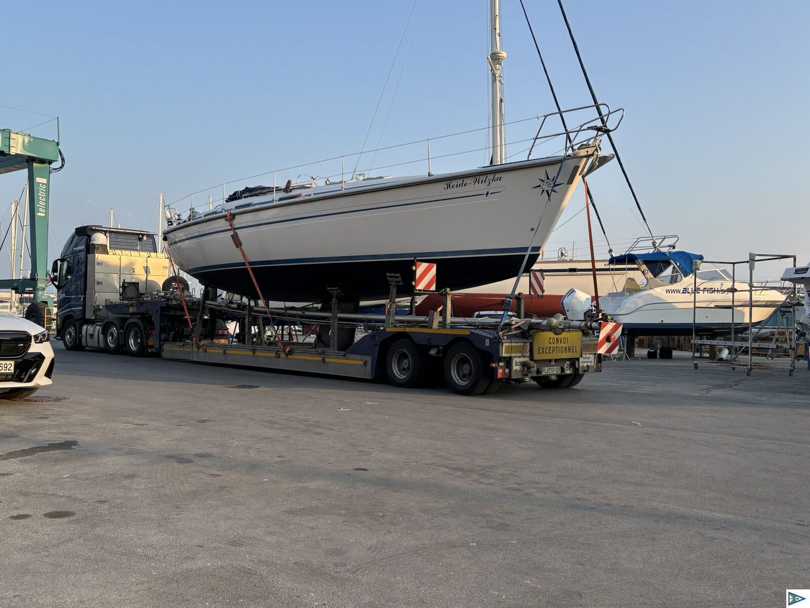 Die HEIDE-WITZKA ist im Mittelmeer