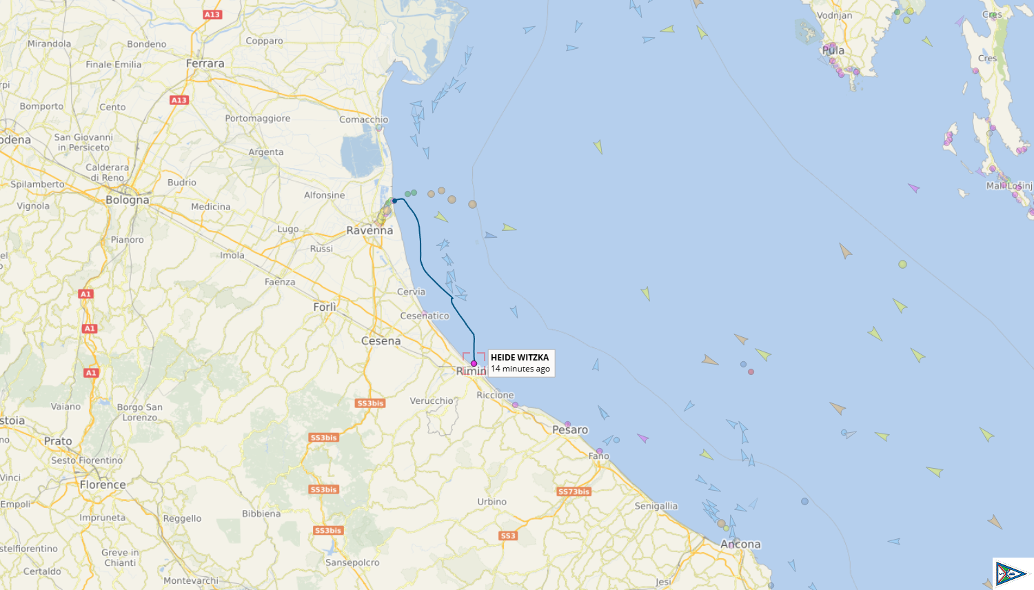 Von Ravenna nach Rimini